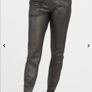 Spanx Faux Leather Like Joggers